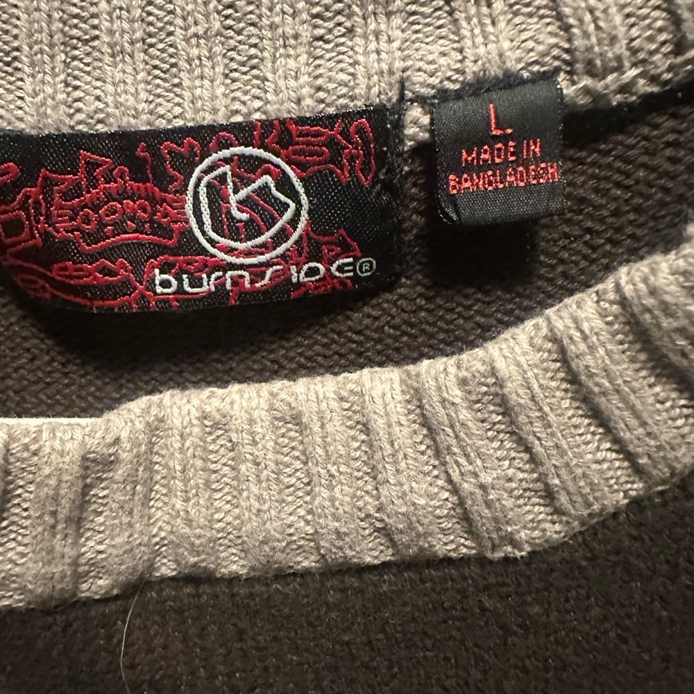 Burnside‎ Two-Tone Knit Sweater - Picture 2 of 3